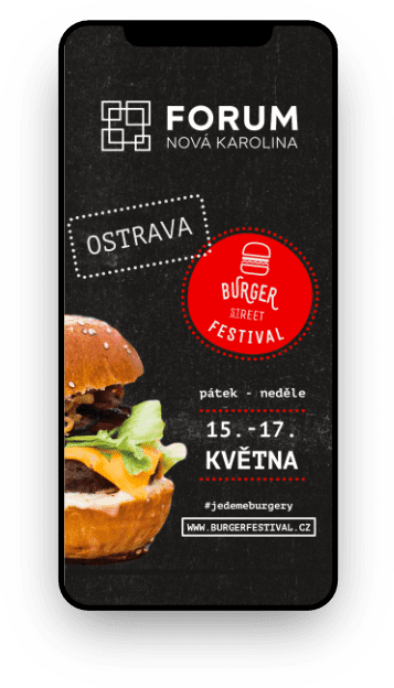 vizuální identita značky burger street festival